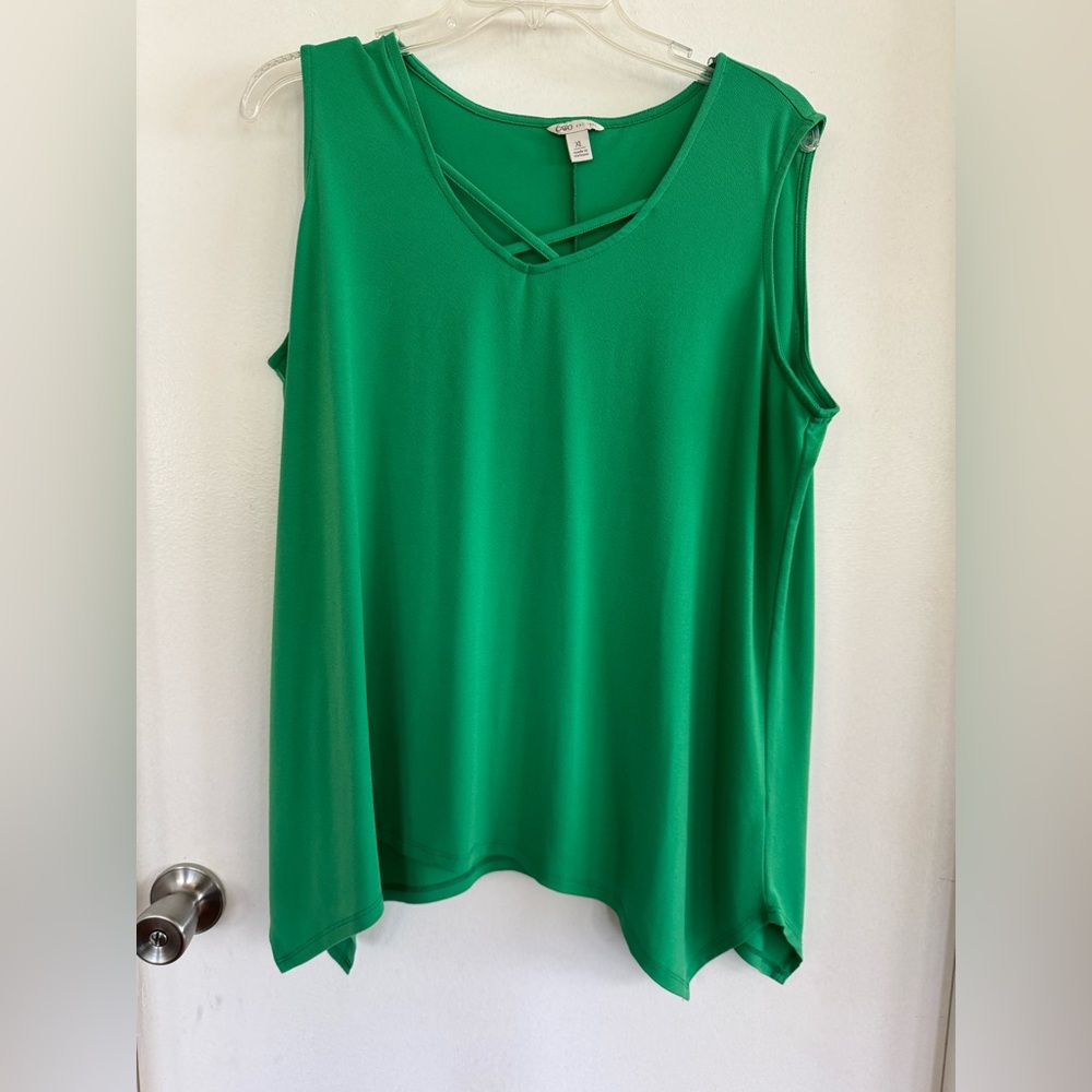 Green Sleeveless Top